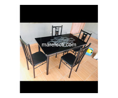High quality executives glass dining tables with chairs - 3