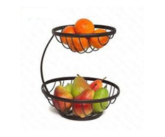 Metallic Fruit Basket