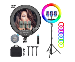 22" RING LIGHT (RGB) with LIGHT STAND + REMOTE CONTROL