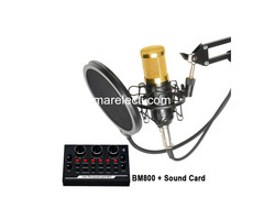Bm800 Recording Microphone Full Set With V8 Sound Card - 3