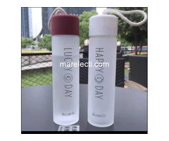 Plastic and glass water bottle - 4