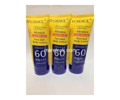 MYCHOICE Advance Sun Bloc Face and Body Lotion Vitamin E 60 PA+++