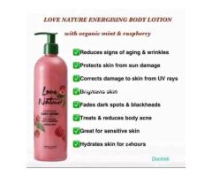 LOVE NATURE ENERGISING BODY LOTION WITH ORGANIC MINT & RASPBERRY - 2